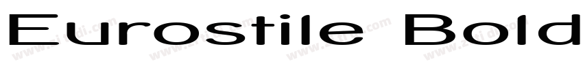 Eurostile BoldExtend字体转换